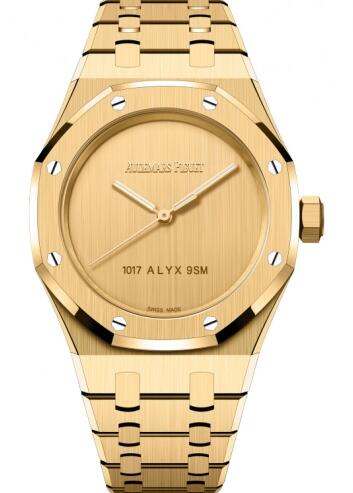 Audemars Piguet Replica Watch Royal Oak Selfwinding 37 1017 ALYX 9SM Yellow Gold 15550BA.OO.1356BA.02